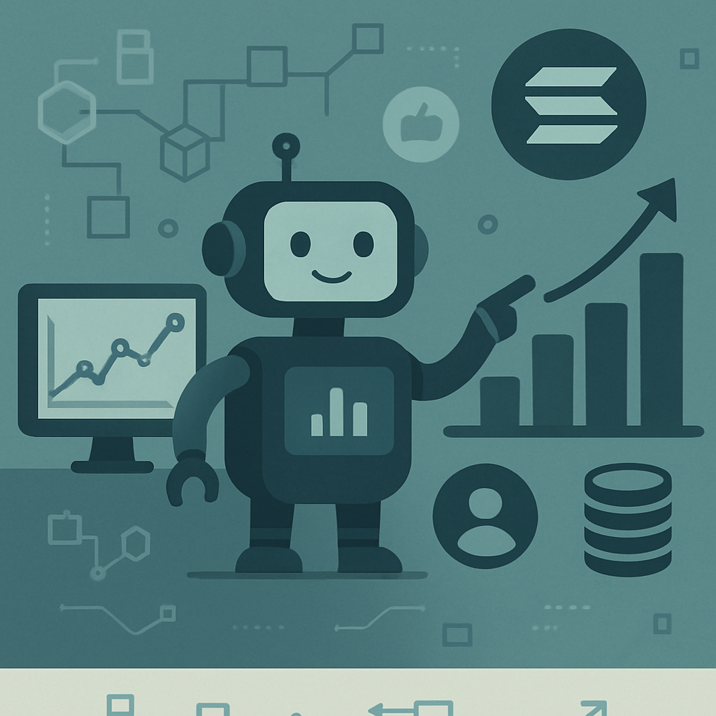 Crypto trader dashboard showing DexScreener charts reacting to live Solana token volume - How a DexScreener Reactions Bot Works in Practice