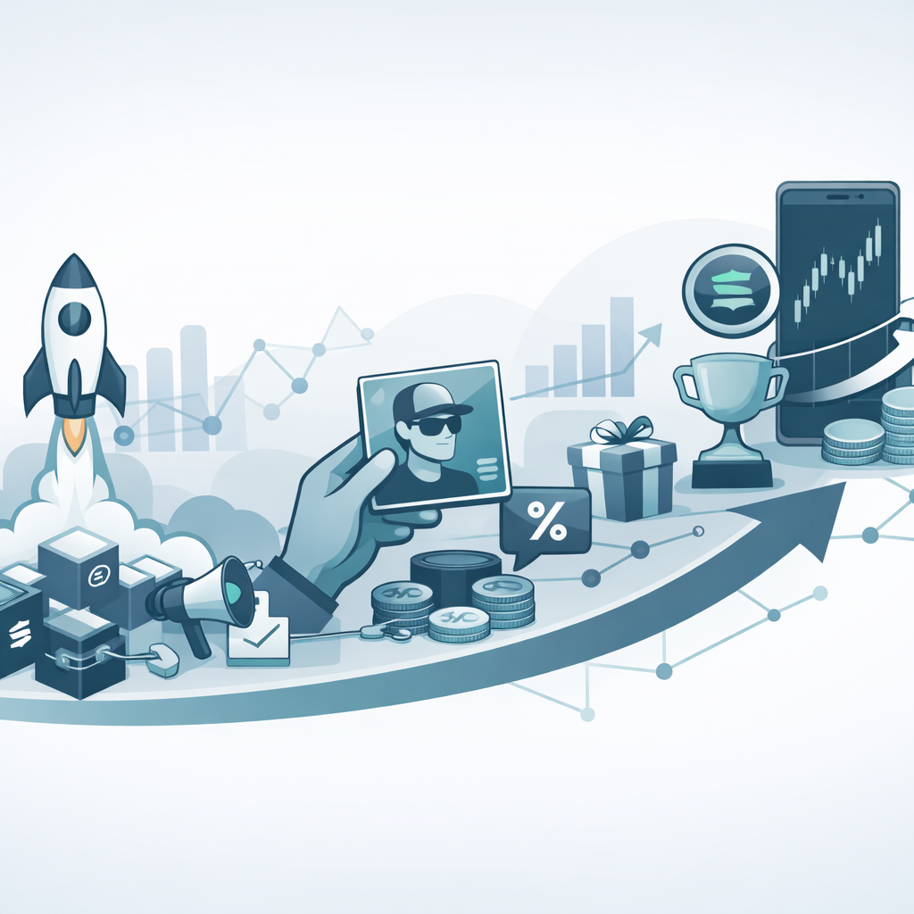 Dashboard view showing Solana token holder growth and activity metrics - The 3-phase Holder Booster playbook (launch to scale)